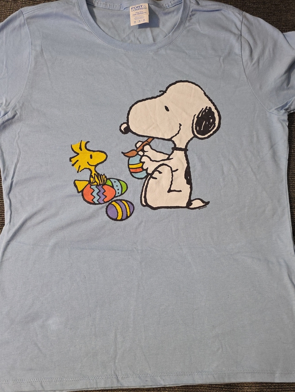 Snoopy & Woodstock Light Blue Graphic Tee